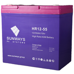 Аккумуляторная батарея SUNWAYS HR 12-55 - изображение