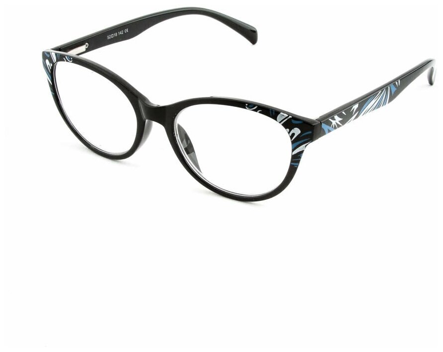 Готовые очки для чтения синие с диоптриями +2.50 футляр