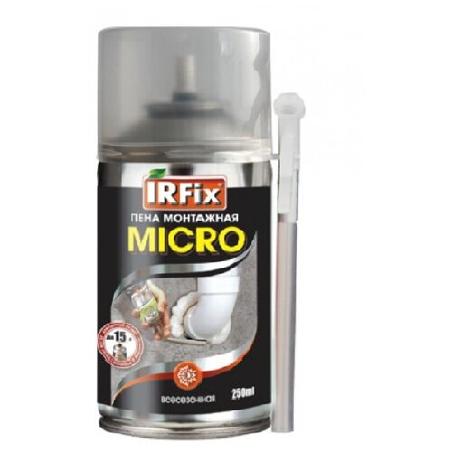 Пена монтажная бытовая IRFIX MICRO внесезонная 250 мл3шт 1035₽