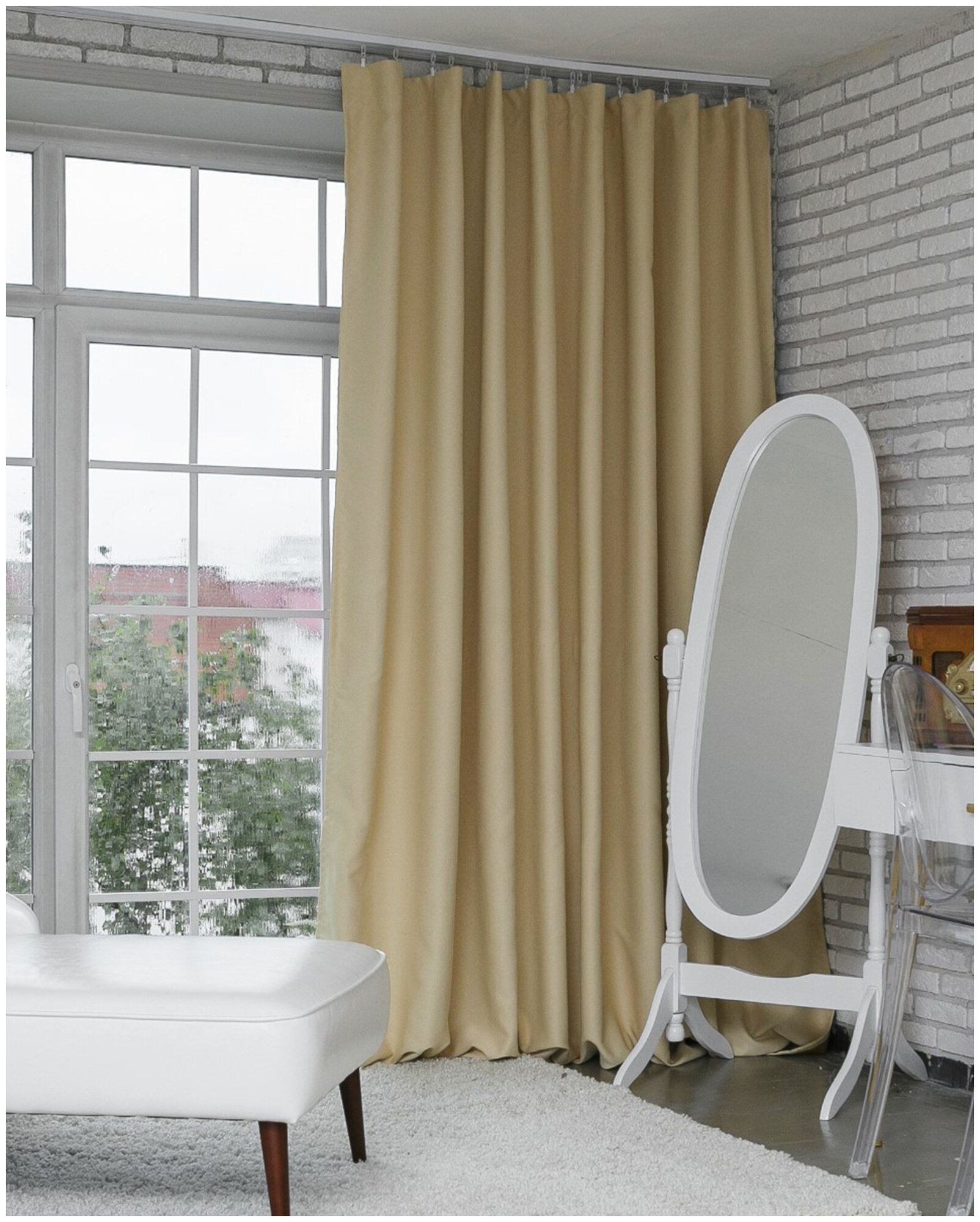 фото Портьеры Этель двусторонний блэкаут на ленте