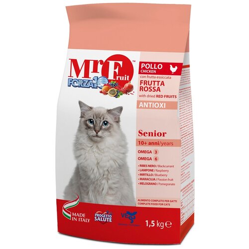 FORZA10 CAT MR.FRUIT ROSSO SENIOR для пожилых кошек с курицей (0,4 кг)