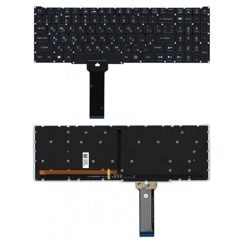 Клавиатура keyboard для ноутбука Acer Predator Helios 300 PH315-52 PH317-53 PH317-53-7777 черная с цветной подсветкой 4904₽