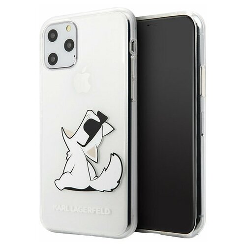 Панель Lagerfeld Choupette Fun для iPhone 11 Pro Transparent