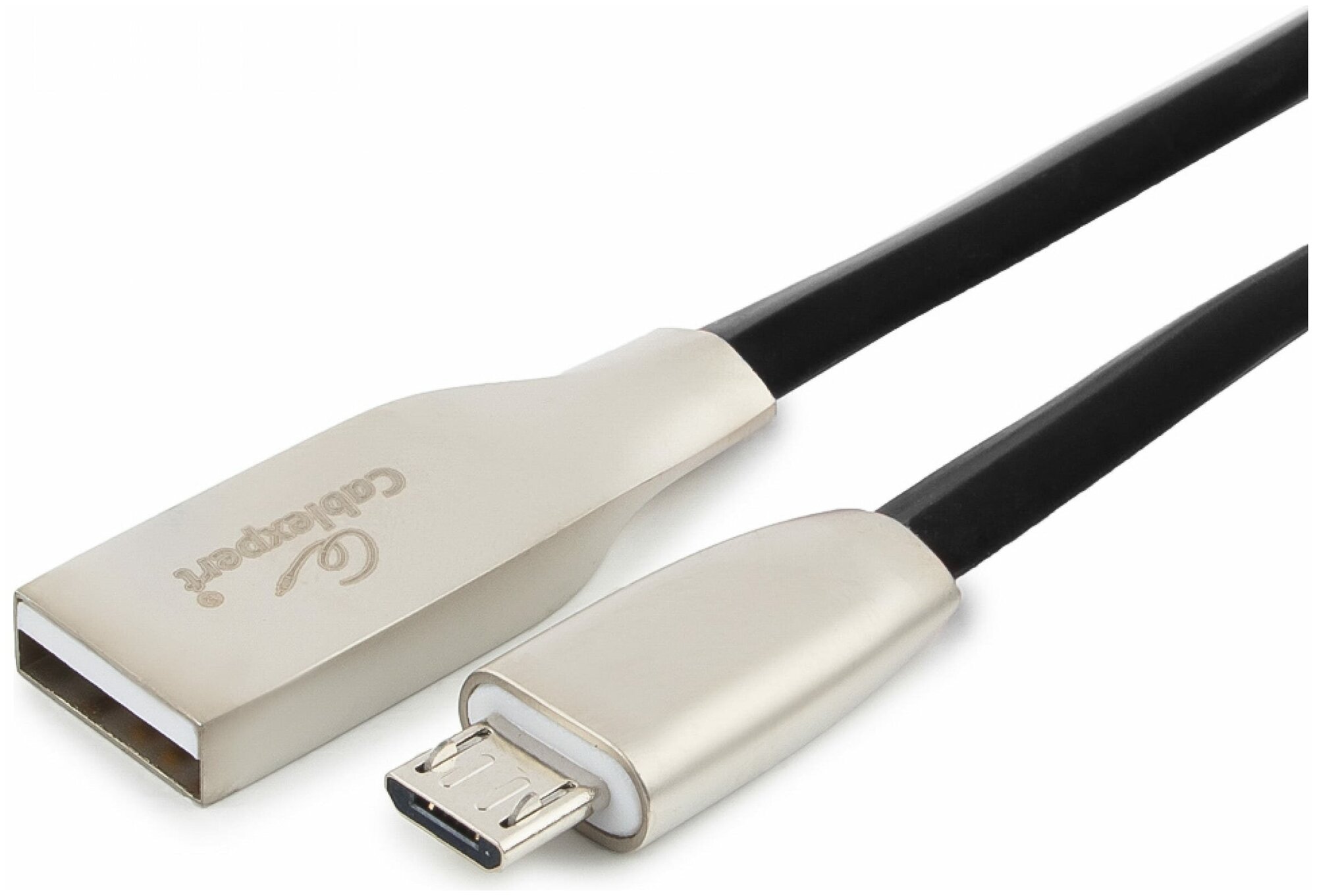 Кабель Cablexpert Micro USB CC-G-mUSB01Bk-1.8M - фото №1
