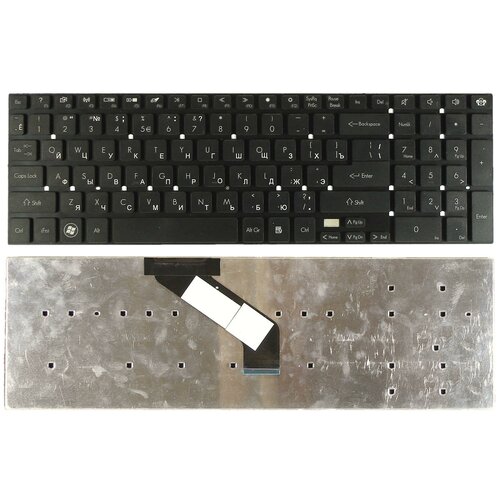 Клавиатура keyboard KBI170G317 для ноутбука Gateway NV55S NV57H NV75S NV77H TS45 Packard Bell TS11 TS11HR TS13 TS44 LS11 LS13 черная 780₽