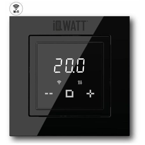 Электронный программируемый термостат IQ THERMOSTAT D black WI-FI