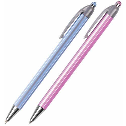 Ручка шариковая автоматическая BRAUBERG Sakura, корпус ассорти, узел 0,5 мм, линия письма 0,3 мм, 141287 В комплекте: 40шт.