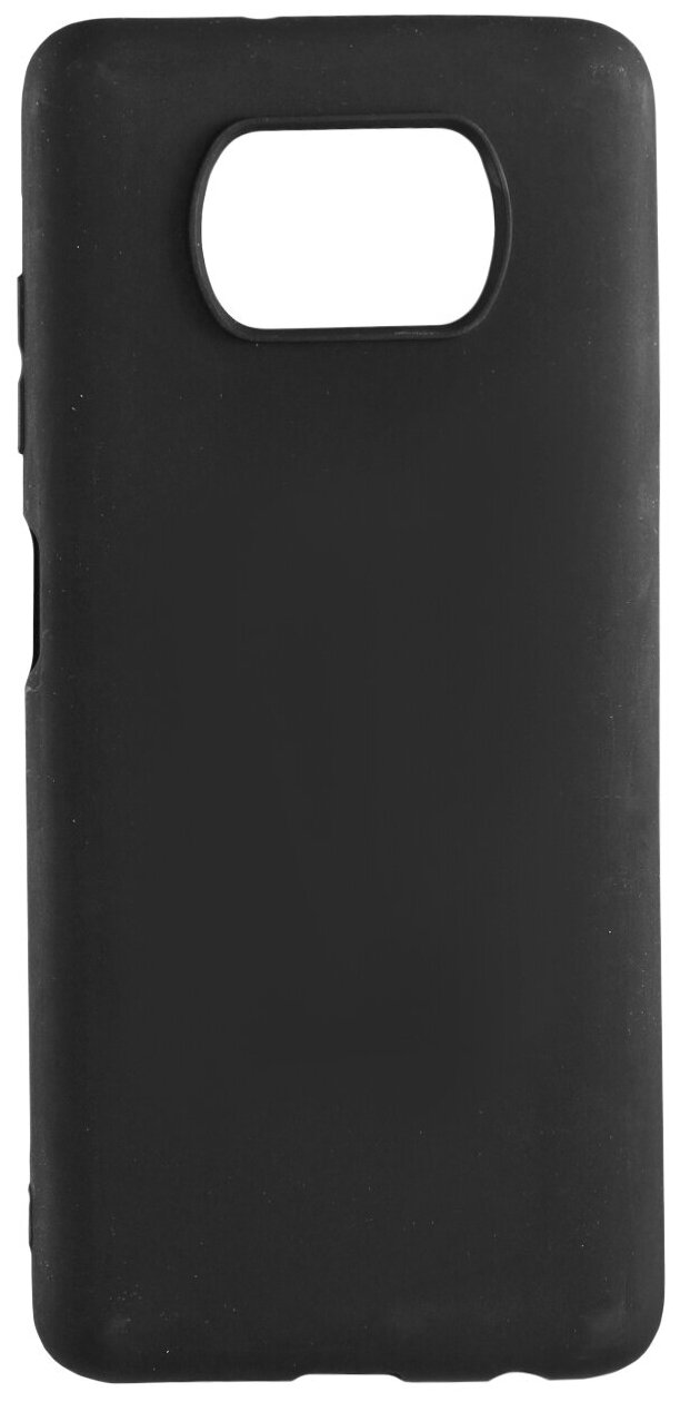 Защитный чехол TPU LuxCase для Poco X3, Чёрный, 1,1 мм