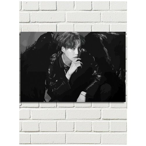 Картина по номерам Музыка BTS Suga Шуга - 6037 Г 60x40