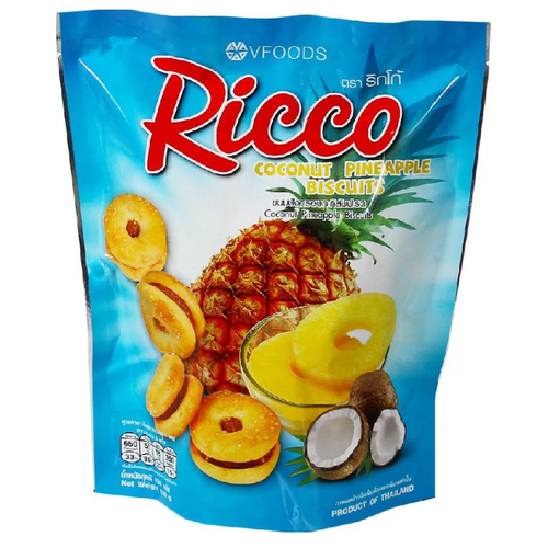 Печенье VFOODS Ricco с ананасовым джемом, 150 г