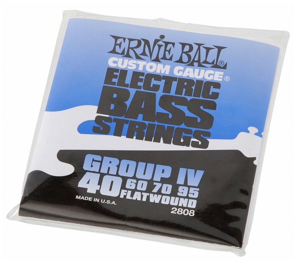 Струны для бас-гитары Ernie Ball 2808 40-95 Flat Wound Bass Group IV