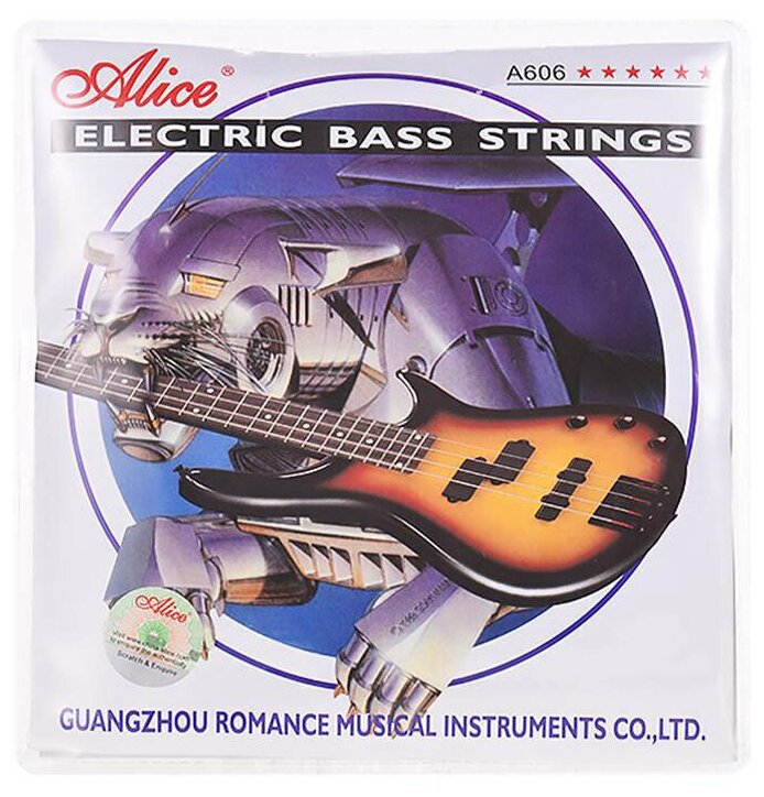 Струны для бас-гитары Alice A606 4-M — фото 1