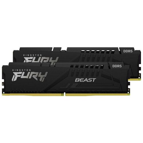 Оперативная память Kingston FURY Beast 16 ГБ DDR5 DIMM CL38 KF548C38BBK2-16 модуль памяти amd radeon entertainment series gaming memory 8gb ddr5 5200 dimm black