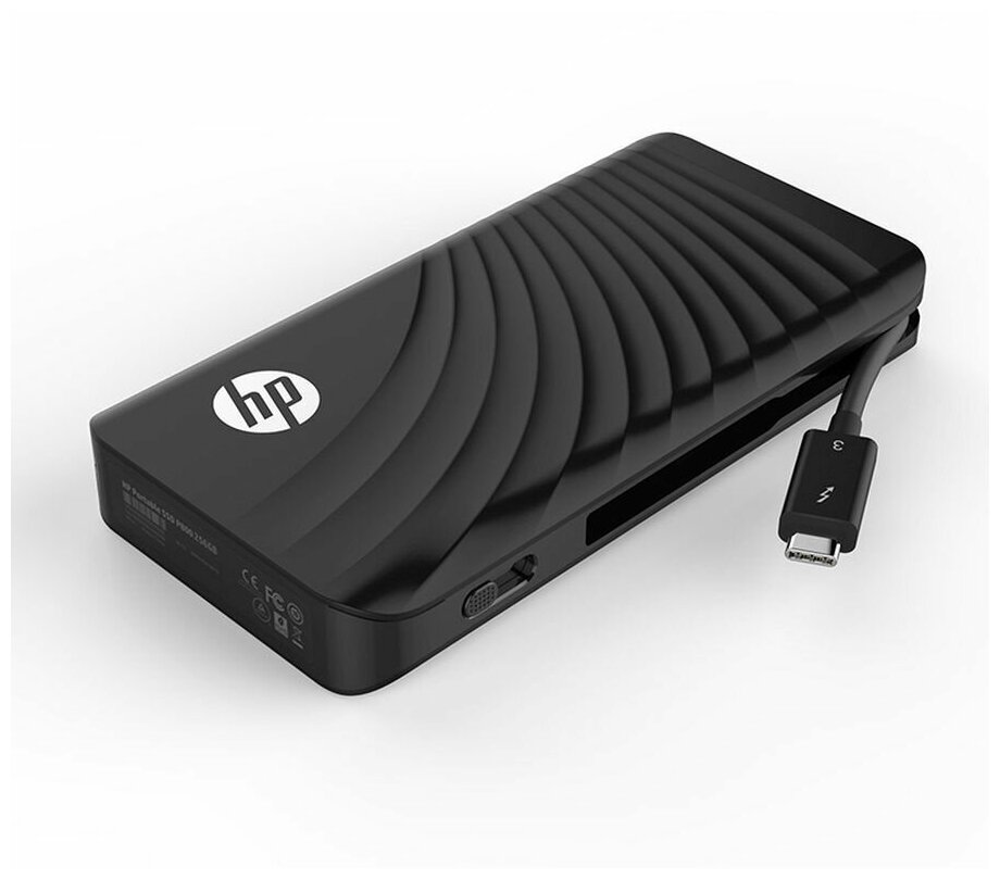 Внешний SSD HP 256 GB P800 Thunderbolt 3, чёрный, 2.5