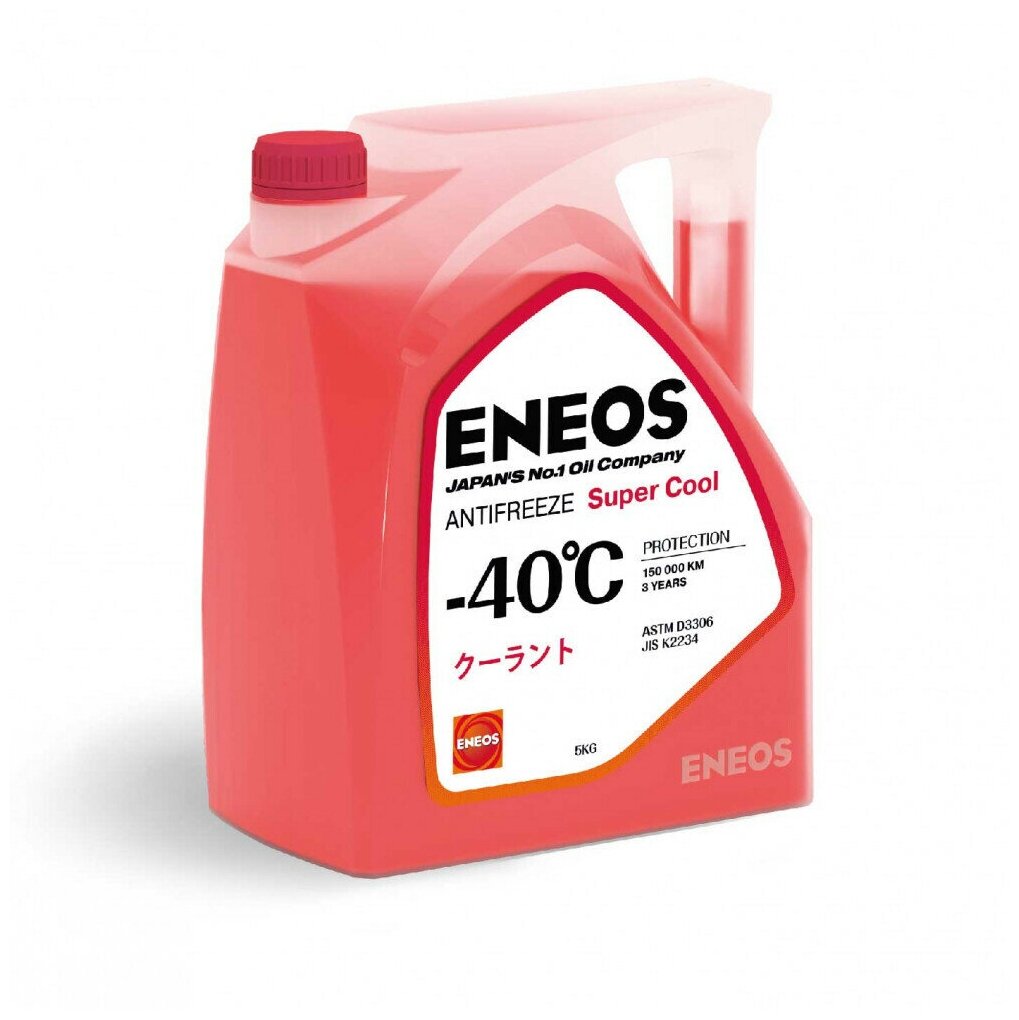Жидкость Охлаждающая Antifreeze Super Cool -40°c (Red) 5кг ENEOS арт. Z0075