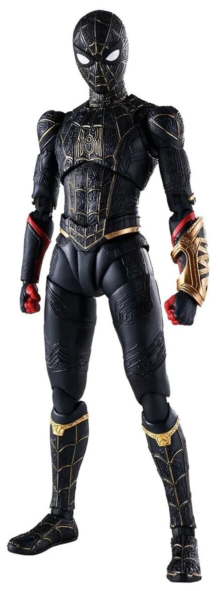 Фигурка Tamashii Nations S.H. Figuarts Человек Паук Spider-Man ［Black & Gold Suit］(Spider-Man: No Way Home) Special Set 630070