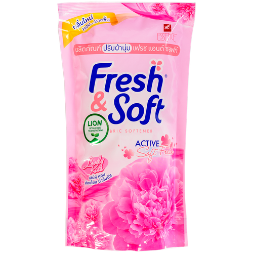 Кондиционер для белья парфюмированный Сладкий поцелуй Lion Thailand Fresh & Soft 600ml