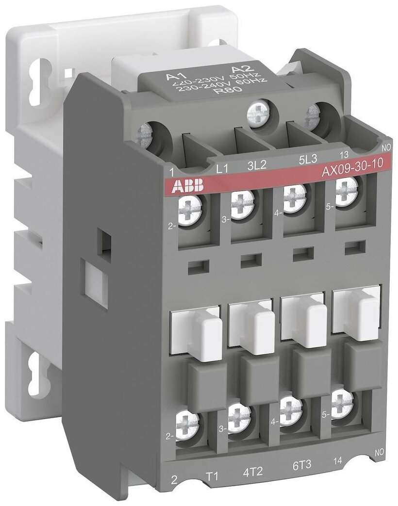 Контактор ABB AX18-30-10-80 18А AC3, с катушкой управления, 220-230В АС 1SBL921074R8010