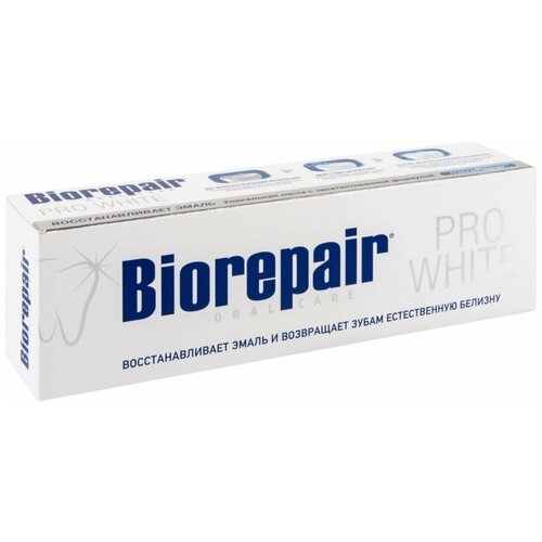 Зубная паста Biorepair Pro White, 75 мл swiss smile паста зубная снежная белизна snow white 75 мл