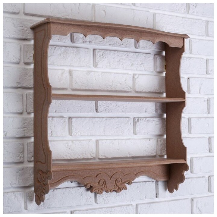 фото Полка навесная "Прованс", 3 полки, 49×49×13 см