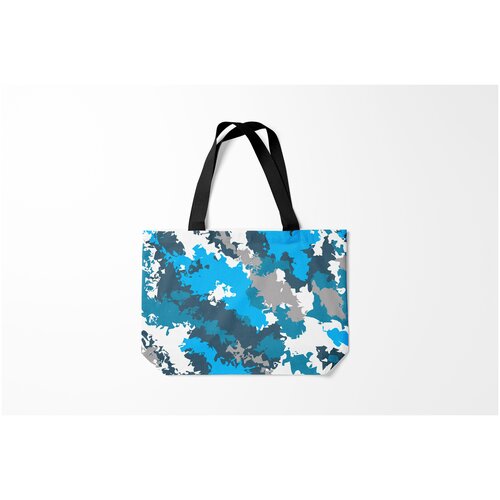 фото Сумка-шоппер / 46х35 см / тренды / милитари камуфляж ледяной burnettie