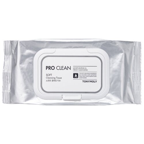 TONYMOLY Очищающие салфетки для снятия макияжа PRO CLEAN SOFT Cleansing Tissue