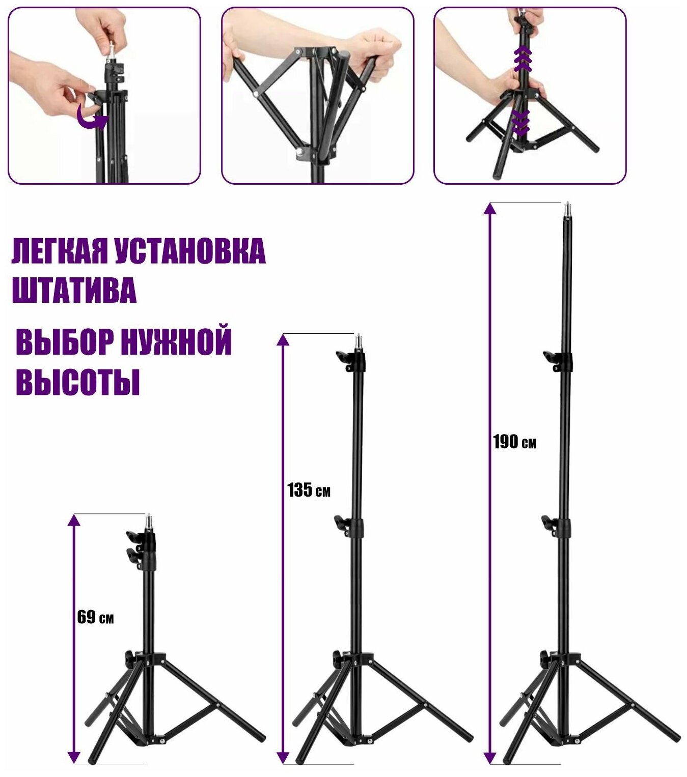 Фитолампа светодиодная, светильник для растений 4 панели на штативе FL-JBH-RC15 с пультом на проводе, пультом ДУ, удлинителем 1,5 м и адаптером - фотография № 9