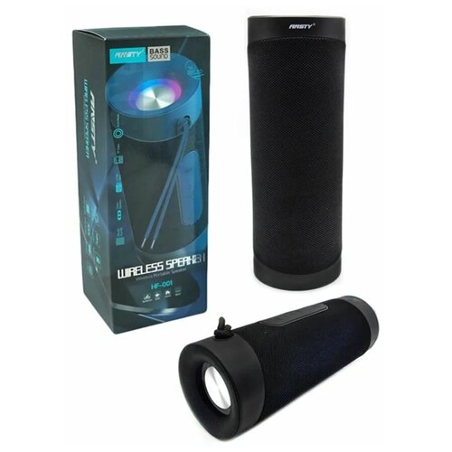 Беспроводная Bluetooth колонка Ansty HF-001 Портативная колонка с подсветкой черная 185400₽