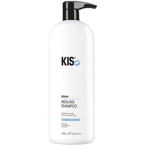 KIS шампунь KeraScalp Healing для чувствительной кожи головы, 1000 мл шампуни kis kerascalp healing shampoo профессиональный кератиновый шампунь