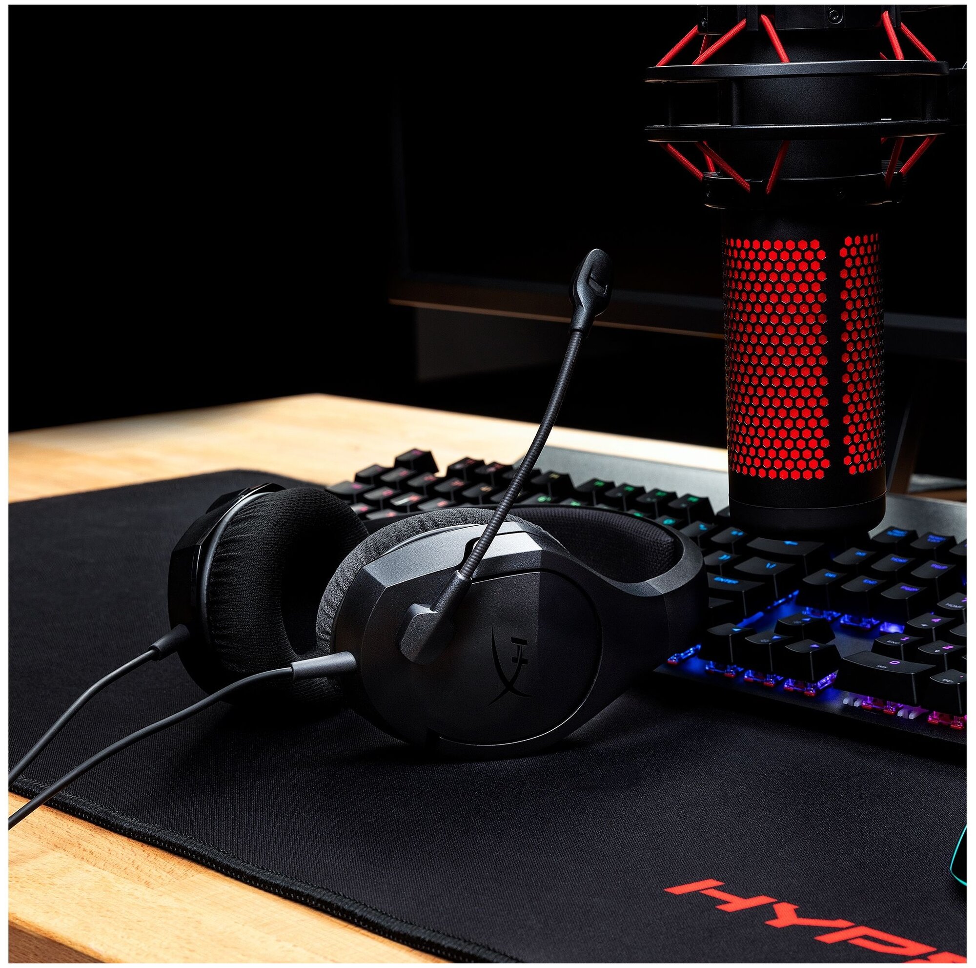 Гарнитура игровая HYPERX Stinger Core, для ПК и игровых консолей, мониторные, черный [hx-hscsc2-bk/ww] - фото №6