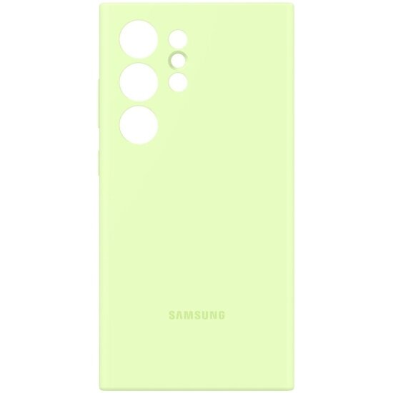 Чехол Samsung для Galaxy S24 Ultra, Silicone Case, лайм (EF-PS928TGEGRU)