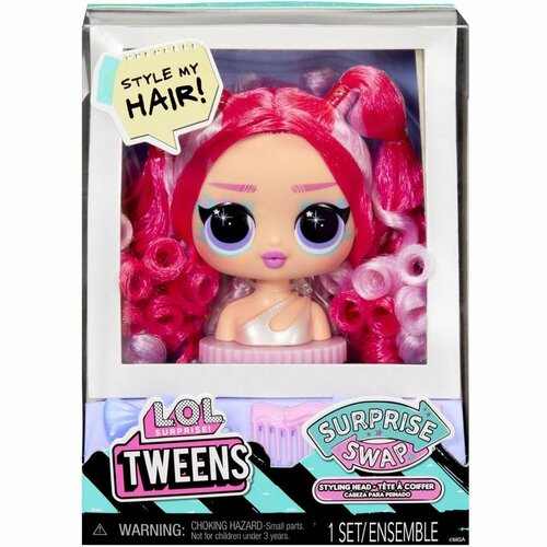 lol tweens chloe pepper seria 3 584056 L.O.L. Surprise! ЛОЛ Сюрприз Swap Сменная голова - малиновые волосы