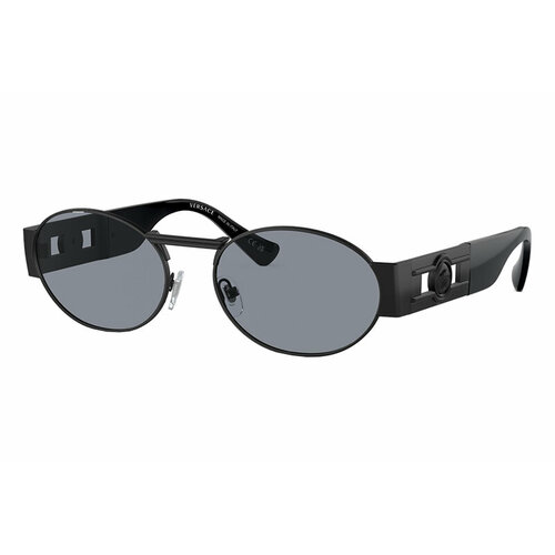 Солнцезащитные очки Versace, серый, черный