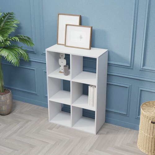 Изображение товара Стеллаж Velardy кубикус, 69x32x102см, белый