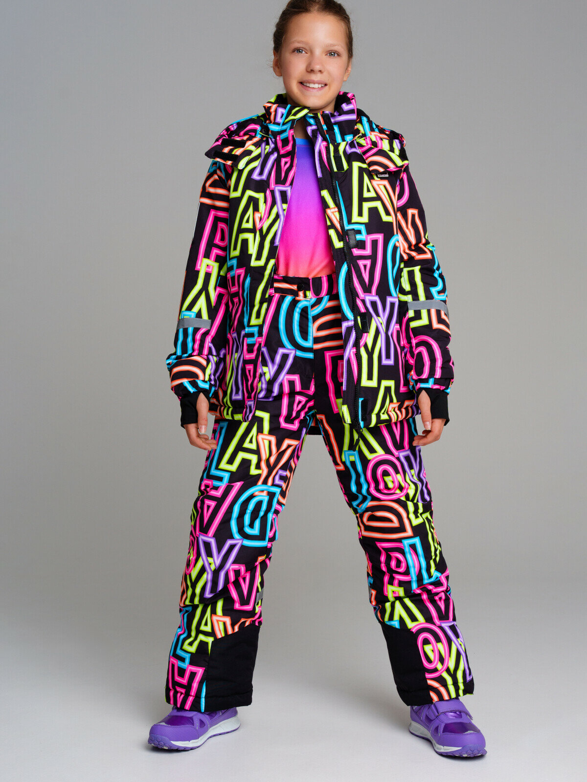 Комплект верхней одежды playToday размер 128  чёрный