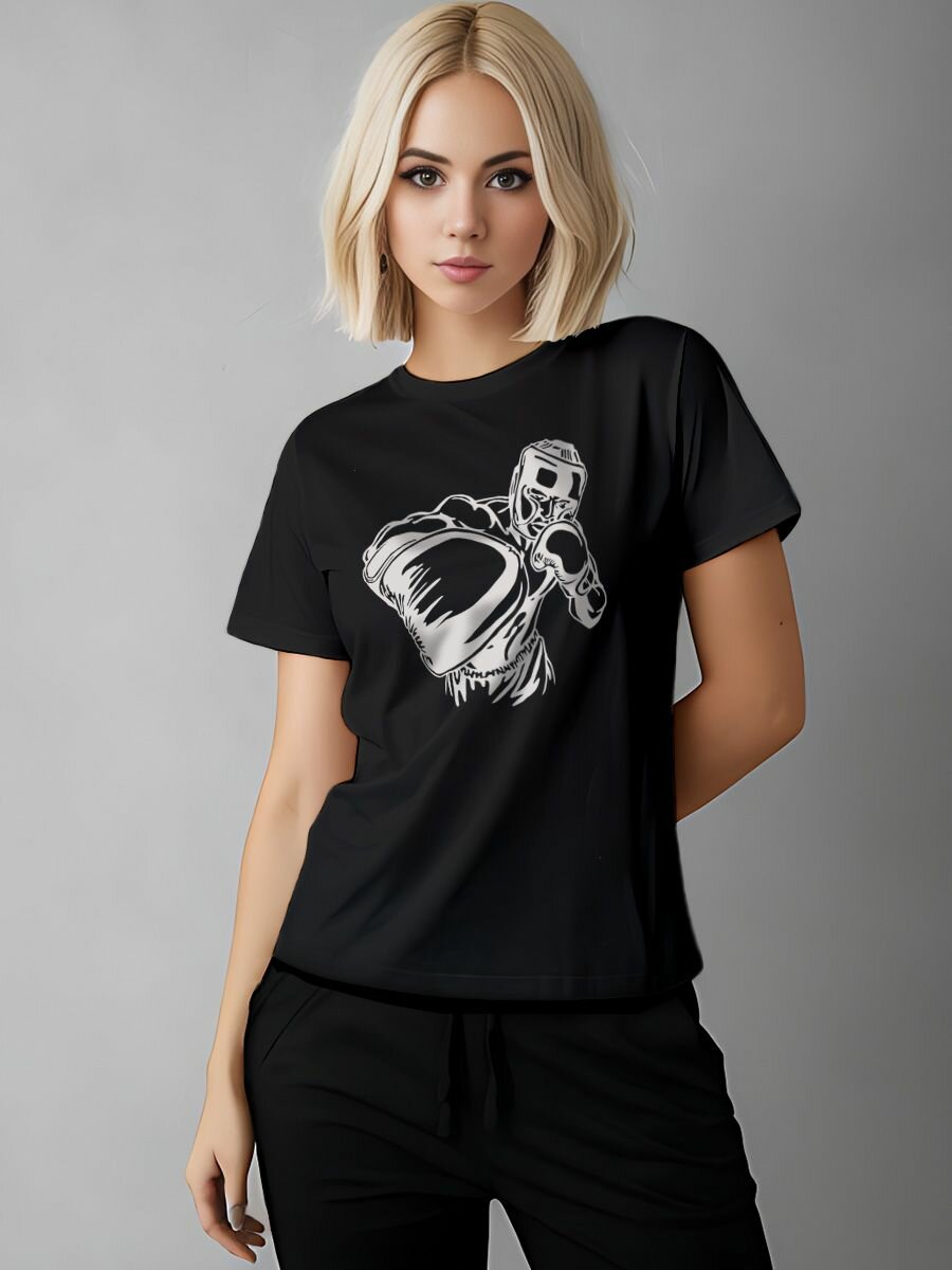 Футболка Printech размер L (44-46) черный