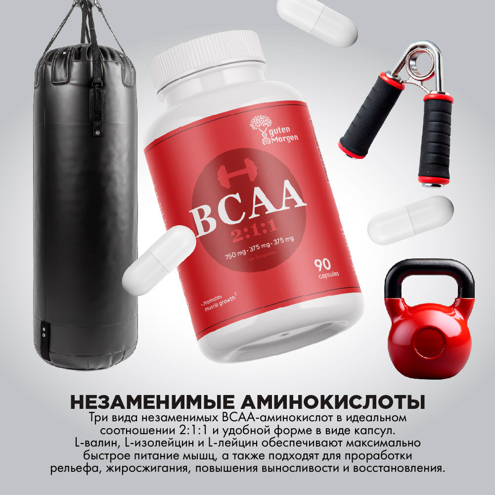 Изображение BCAA 2:1:1, специализированный пищевой продукт для питания спортсменов