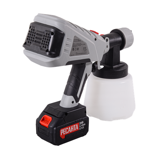 Краскопульт аккумуляторный АКП-20Li в_комплекте_1_АКБ_и_ЗУ Ресанта 75173 6590₽