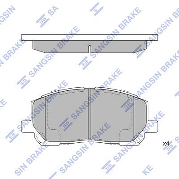 HI-Q SP1384 sp1384 колодки дисковые передние\ Lexus (Лексус) rx300 v6 00-01