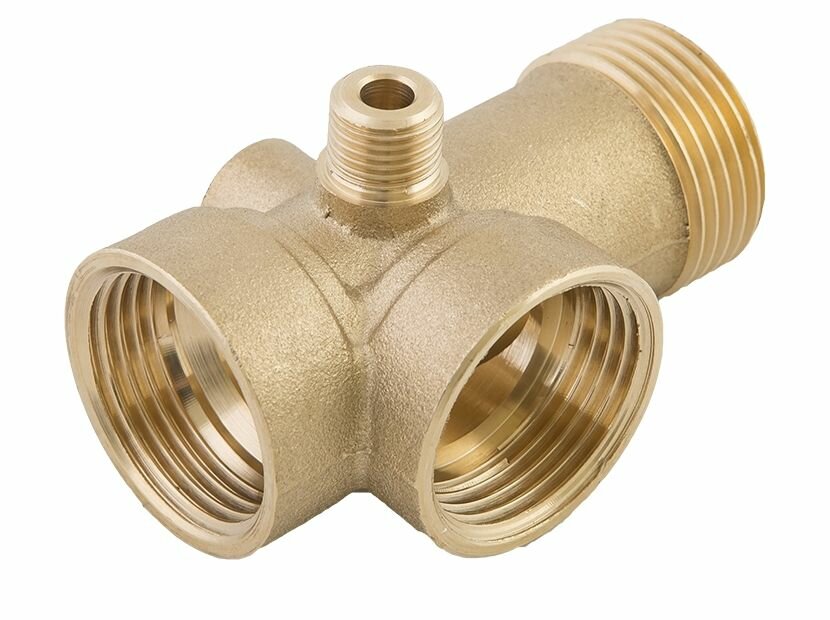 Штуцер Джилекс R5V 5-выводной, удлинение 80мм, латунь, 1", 20 бар — фото 1