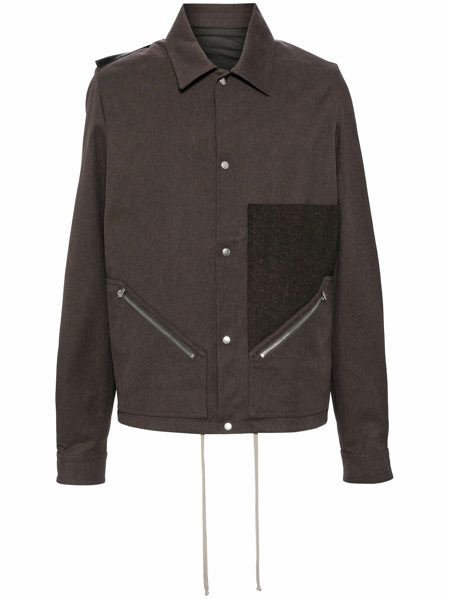 Куртка Rick Owens Tour Snap Front, размер 48 IT, коричневый
