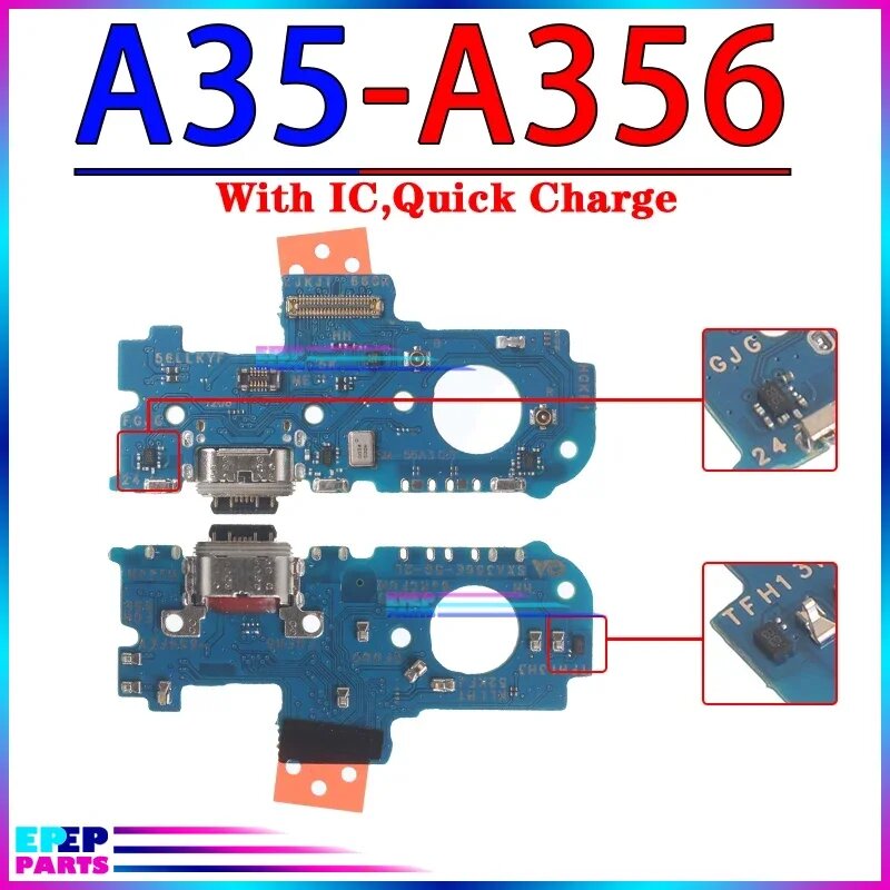 Usb-порт зарядного устройства для Samsung Galaxy A05 A05S A15 A25 A35 A55 A04 A04E A04S A14 A24 A34 A54 4G, A35 A356