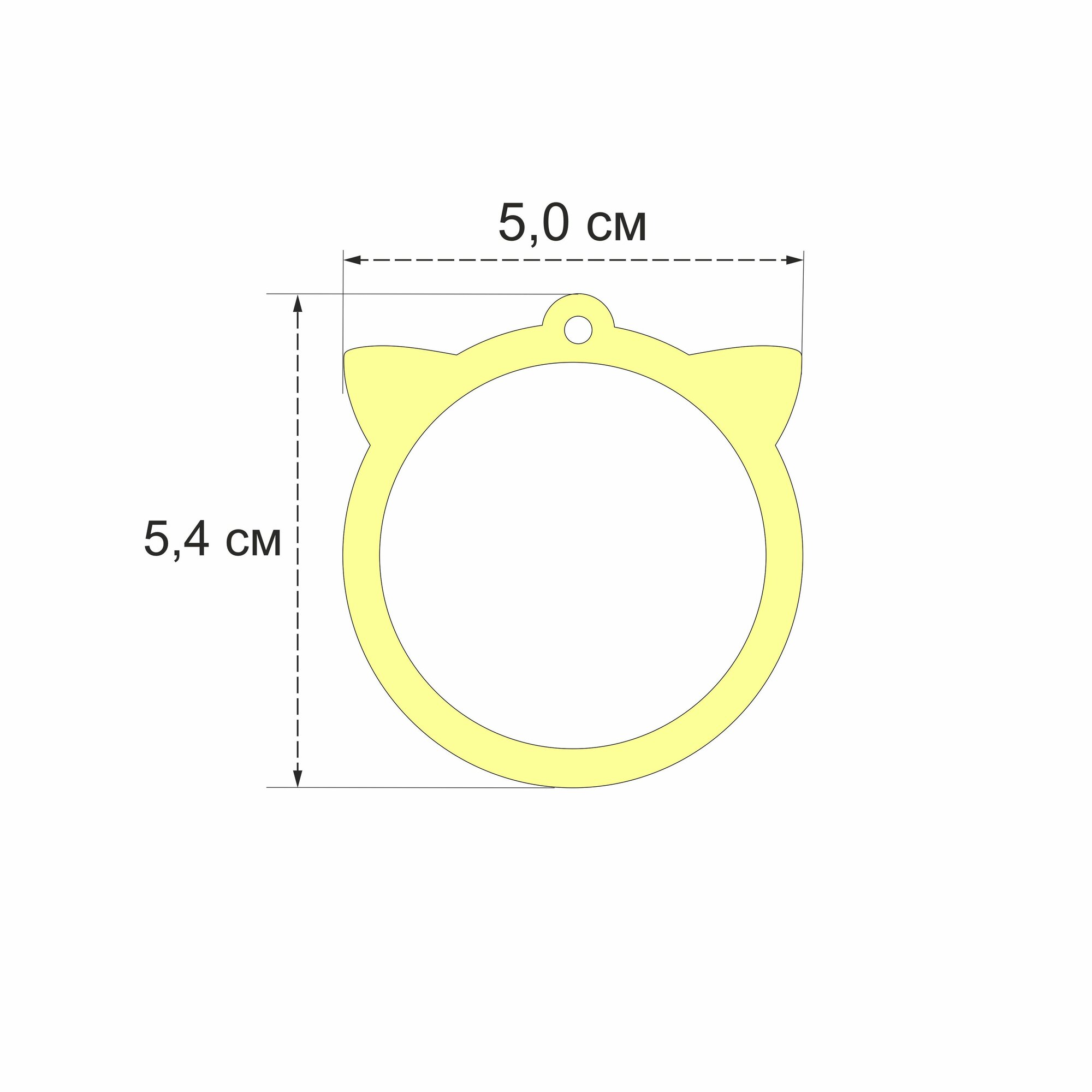 Мини-пяльцы, набор 3 шт. "Ушки", для оформления вышивки — фото 1