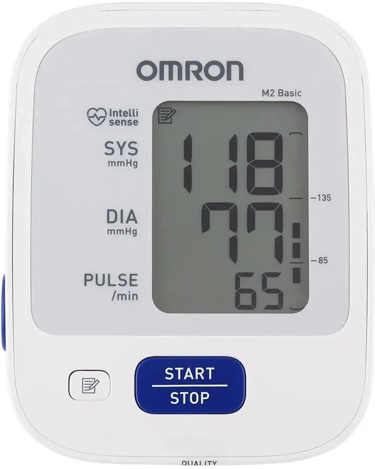 Тонометр автоматический OMRON M2 Basic (HEM-7121-RU), (без адаптера питания), 22-32см