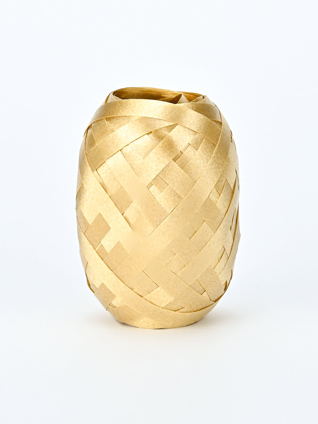 Ленточка для упаковки подарков, лента для подвязки шаров, 0.5 см * 5 м. золотая