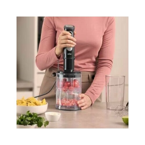 Погружной блендер Braun MultiQuick 5 Pro MQ55254MBK черный, 1000 Вт — купить, цена, характеристики