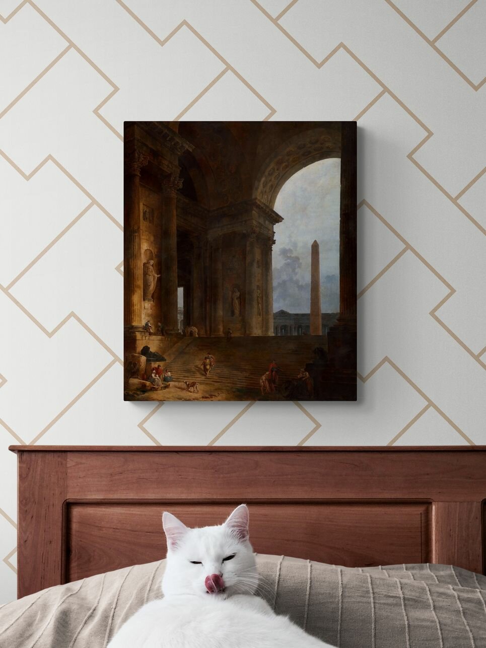 Юбер Робер "Обелиск". Картина 60х50 см — фото 1