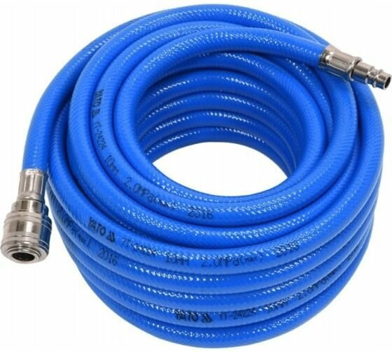 Шланг ПВХ для компрессора YATO YT-24224 10мм х 10м рапид макс. давление 20бар