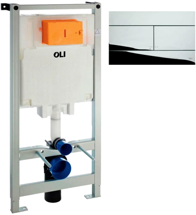 Система инсталляции для унитазов OLI Oli 80 с кнопкой смыва Slim