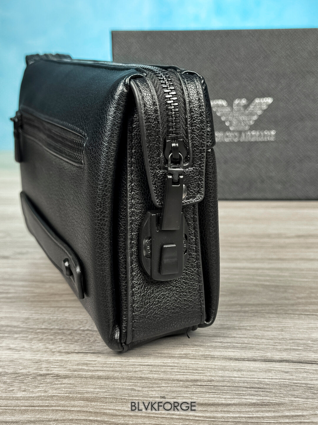 Сумка барсетка , фактура матовая, Шоколадный — фото 1